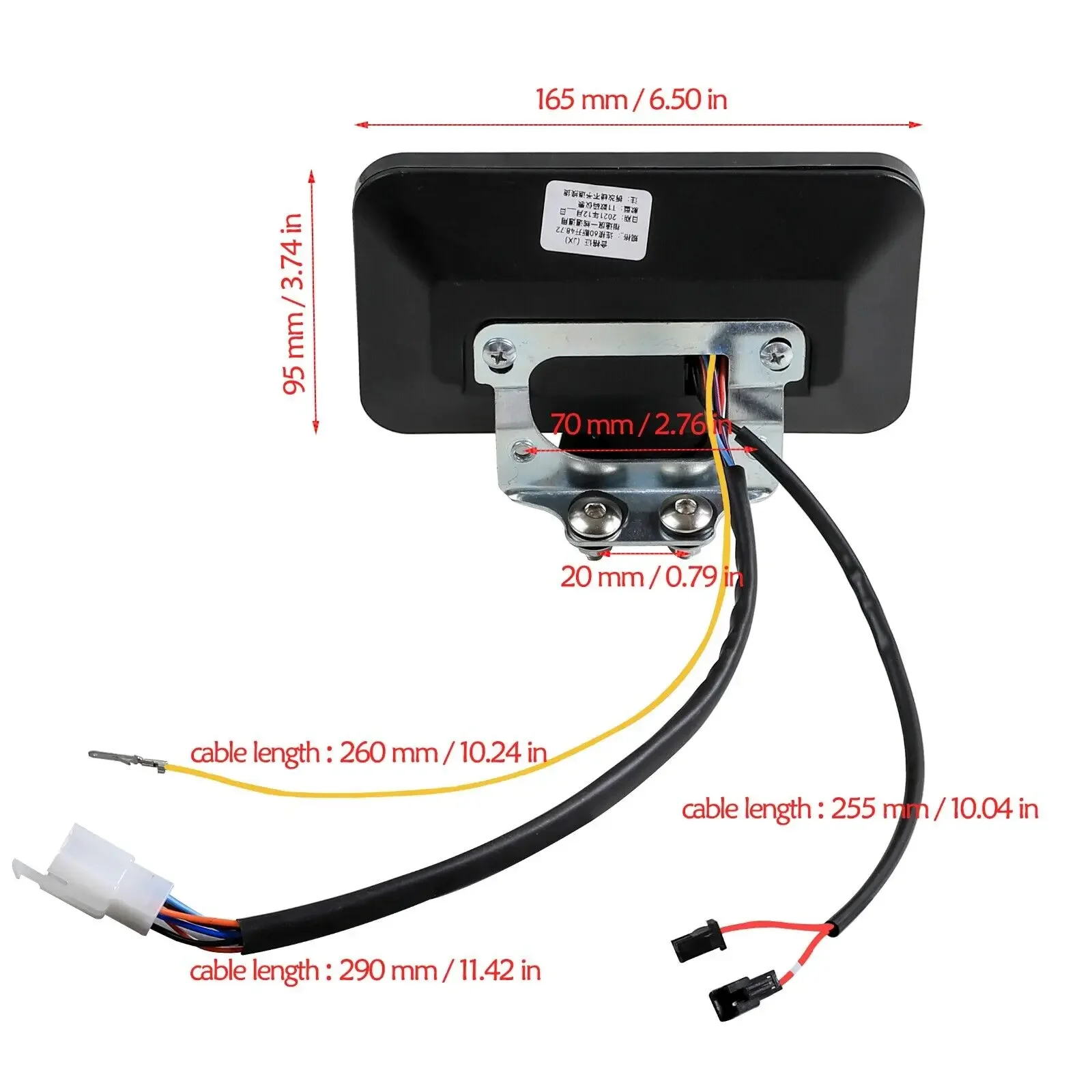 TDPRO 36V/48V/60V/72V 60A 350W-3000W  Brushless Motor Controller Display Panel Go Kart Quad