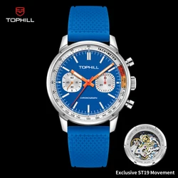 TOPHILL Pilot 1963 Chronograph Watch for Men 40mm Sapphire Glass Original Seagull ST1901 Movement  Mechanical watches Luminous