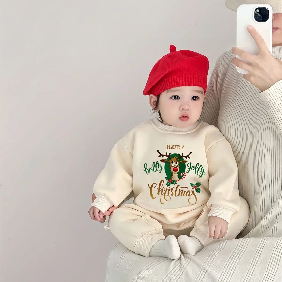 Newborn Baby Christmas Clothes Santa Claus Romper Long Sleeves Jumpsuit for Toddler New Year Costume Infant Xmas Outfits