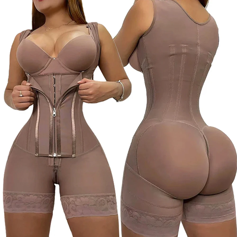 High Compression Girdle Shaper Colombian Fajas Shapewear Postpartum Belly flat Sheath Waist Trainer Belts Woman Extreme Corset