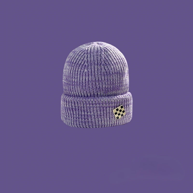 Kids Violet Warm Knit Hat Winter Beanie Gorros De Invierno Para Bebe Con Envío Gratis Hat and Glove Set for Kids Girls