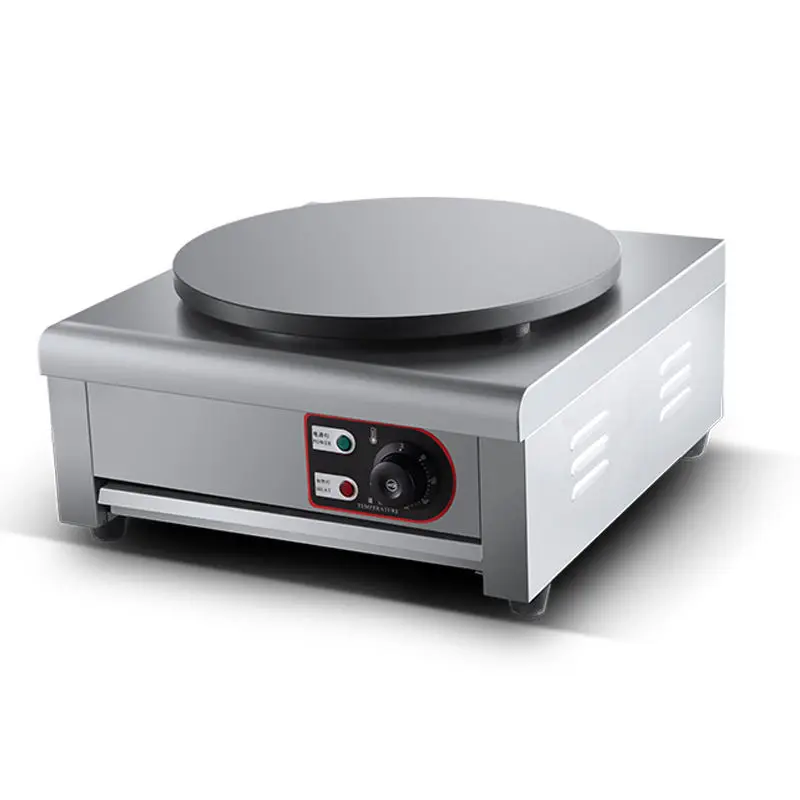 

Single Hot Plate Crepe Maker Pancake Machine Commercial Electric 40 Cm Diameter Commercial Crepe Electrical Pancake Machine