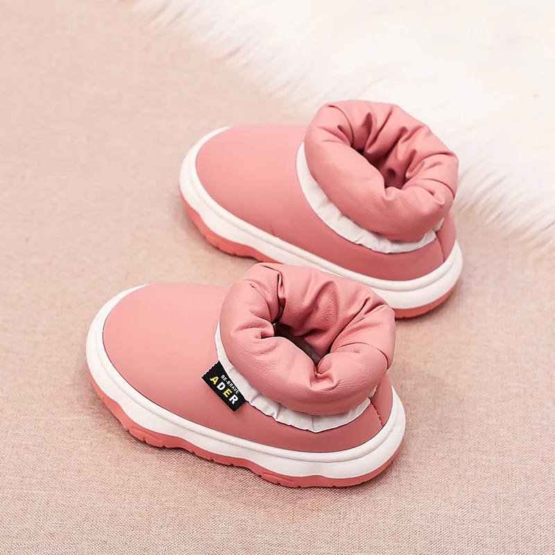 

Winter Boy's Cotton Shoes Child's Comfortable Outdoor Shoe Anti Slip Waterproof For Indoor Outdoor Wear Thicken Warm Cotton Boot