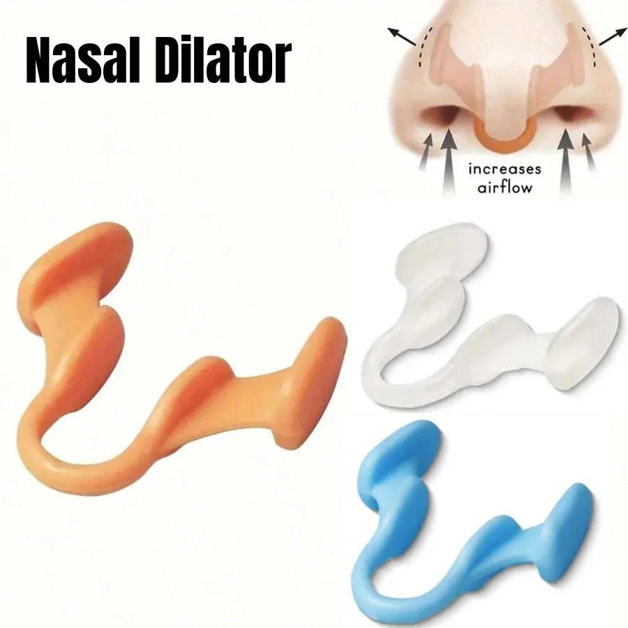 Corrector de Ronquidos de Silicona (5 Piezas), Expansor Nasal para Mejorar la Calidad del Sueño, Clip Nasal para Aliviar los Ronquidos