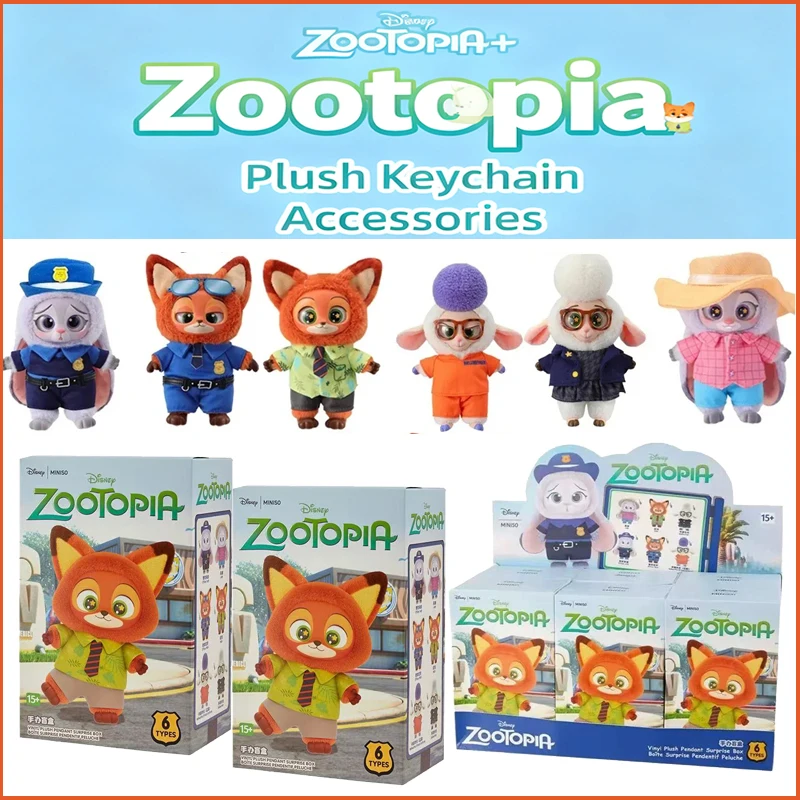 

ГОРЯЧАЯ ПРОДАЖА, серия Zootopia, слепая коробка, милая плюшевая виниловая кукла Ника Джуди, загадочная коробка, коллекция аниме, мультфильмов, игрушки, подарки на день рождения для детей