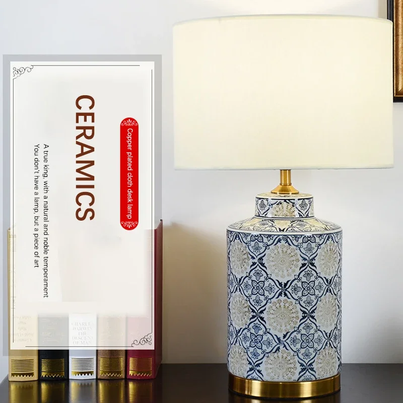 ALBERT Contemporâneo CeramicTable Lamp Criatividade Sala de estar Quarto Estudo Hotel Homestay Engenharia Luz de mesa