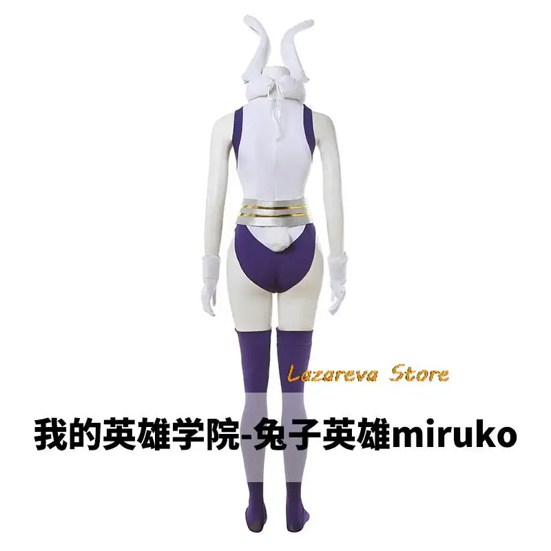 Anime My Hero Academia Miruko Costume Cosplay coniglio eroe parrucca stampa stretta tute donna Sexy Kawaii Carnival Party Suit