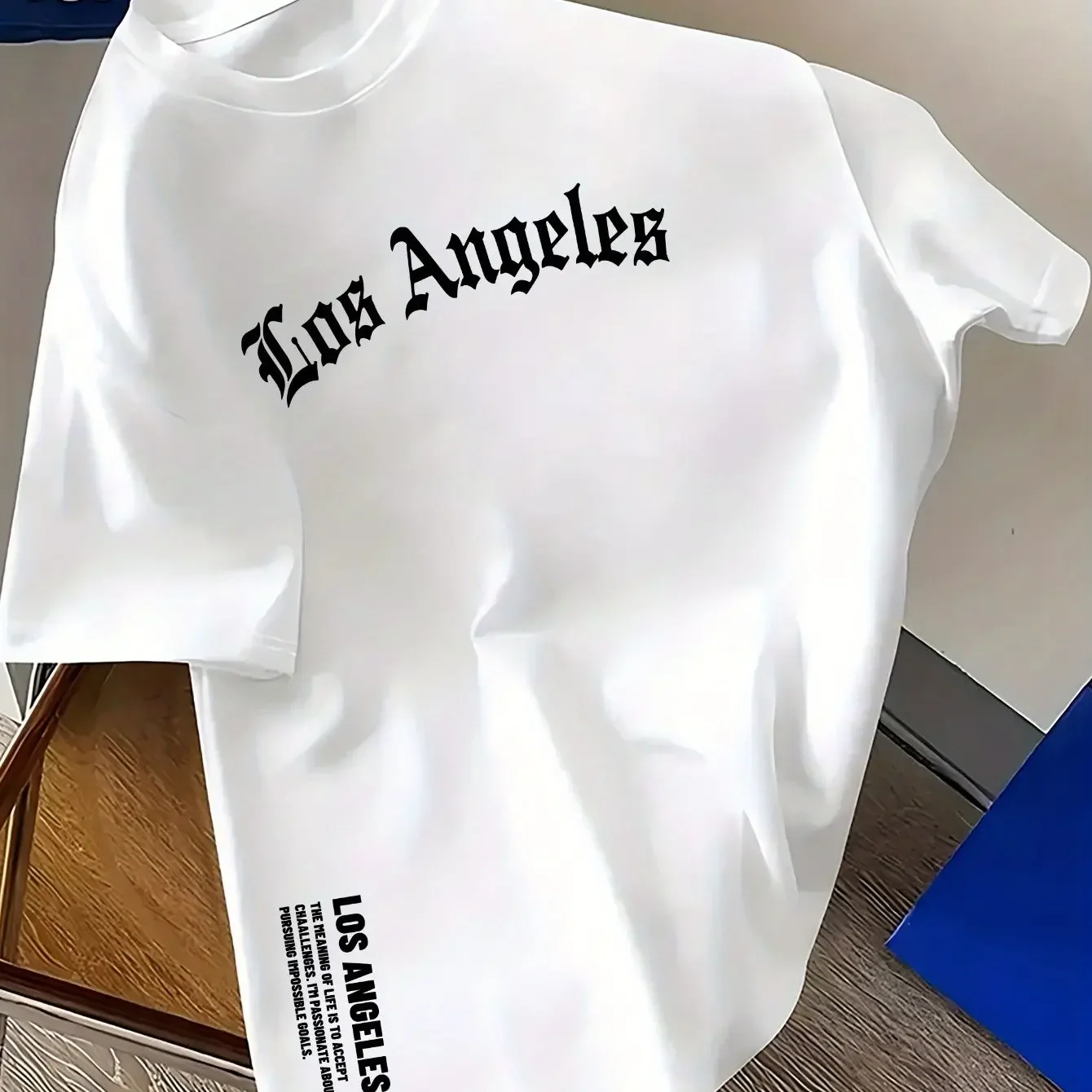 

Trendy men's letter print Harajuku summer 100% cotton clothing loose fashionable and casual short-sleeved T-shirt top