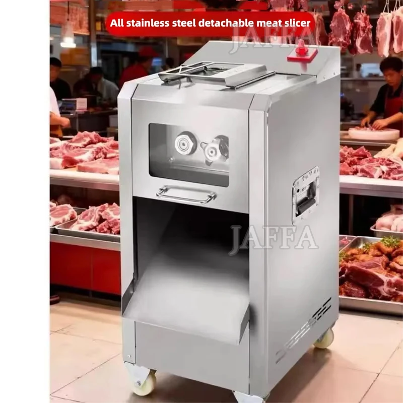 Commercial Electric Meat Slice Strips Cutter Machine Meat Shreds Cutter Pork Belly Chicken Breast Stainless Steel Multi Slicer