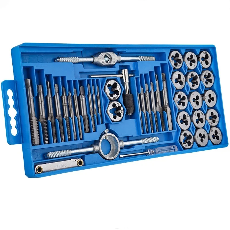 40pcs High Speed Steel Metric Tap And Die Set M3-M12 With Outside Diameter Other Hand Tools