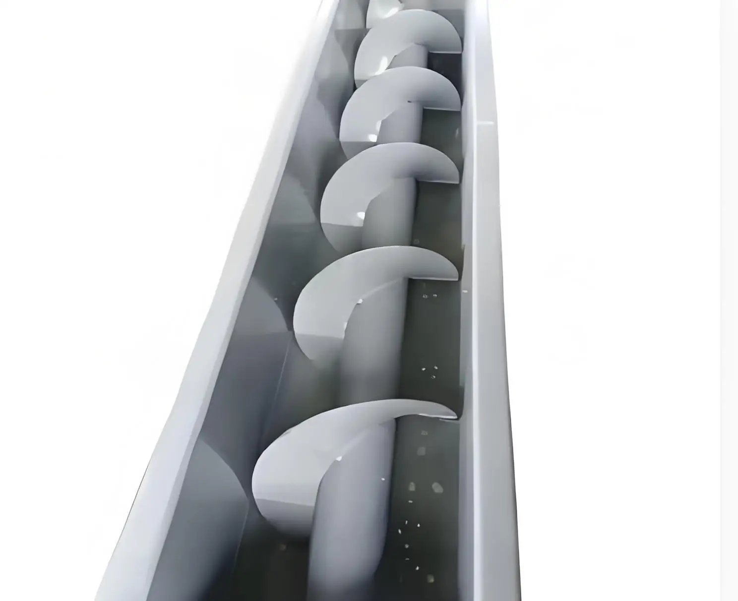 Heated Spiral Conveyor For Grain-Resistant Hot Cement Applications