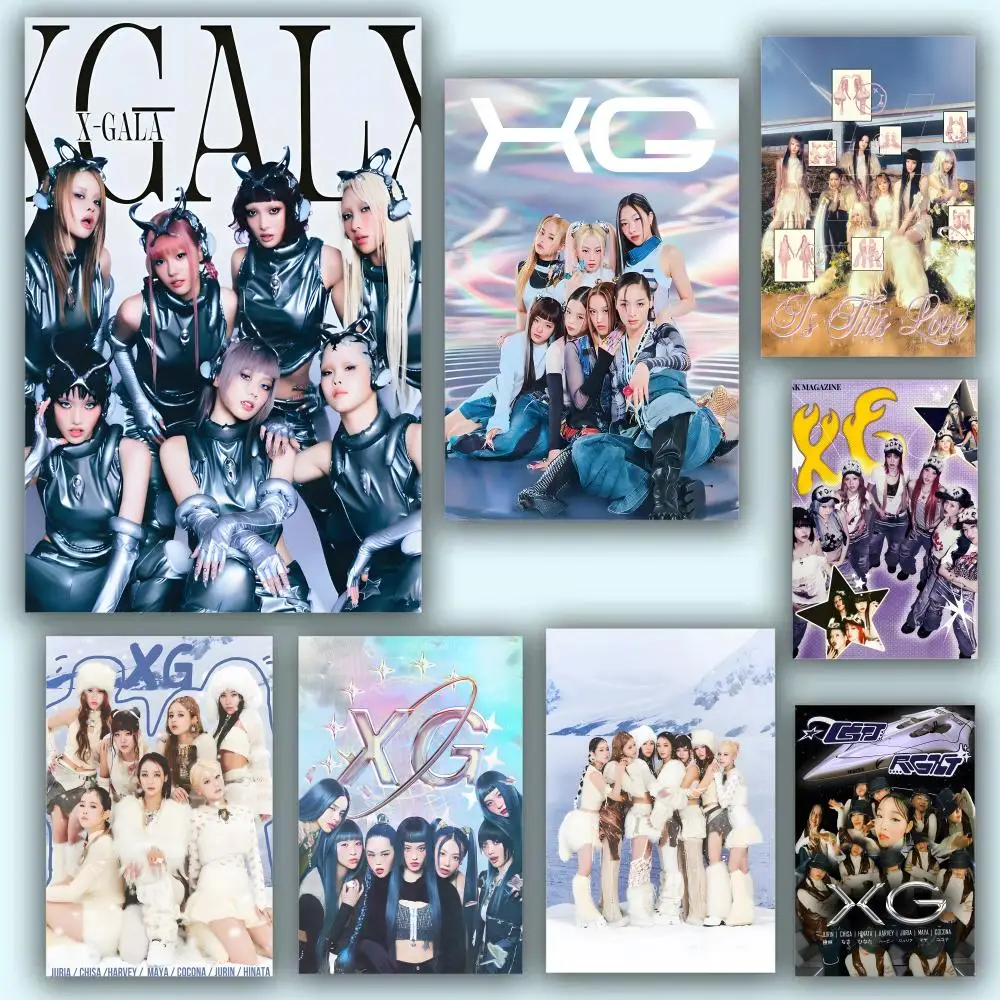 Popular Kpop Band X-XG Poster Premium Crease Waterproof Aesthetic Wall Art Designed For Living Room Bedroom Home Decoration