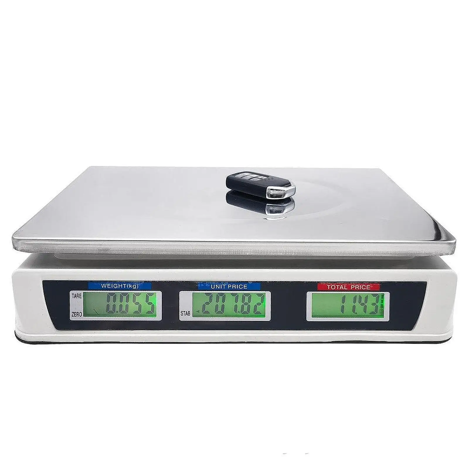 LCD Digital Commercial Scale Adjustable Feet Accurate Price Weighing for Farmers Market Kitchen Meat Store