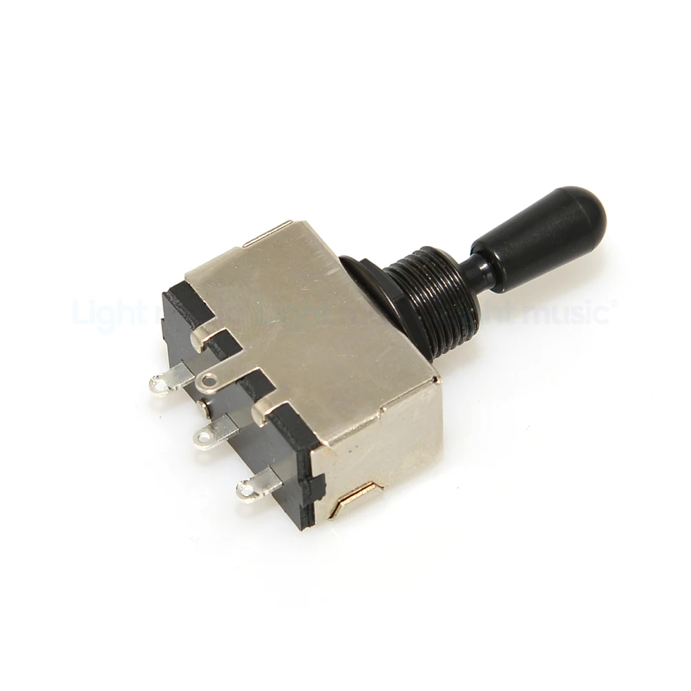 1pcs Electric Guitar 3 Way Toggle Switche Chrome with Tip Cap for Electric Guitar Parts