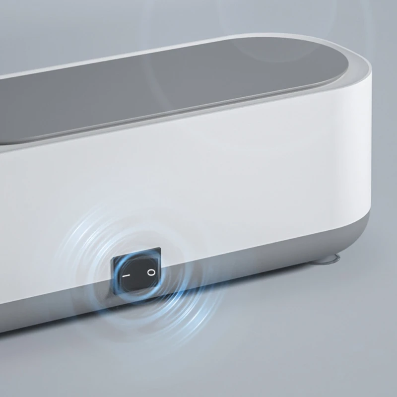 Household Portable Ultrasonic Cleaner for Glasses Jewelry Watch Denture for Razor, Mini Cleaner All-round Fast Cleaning