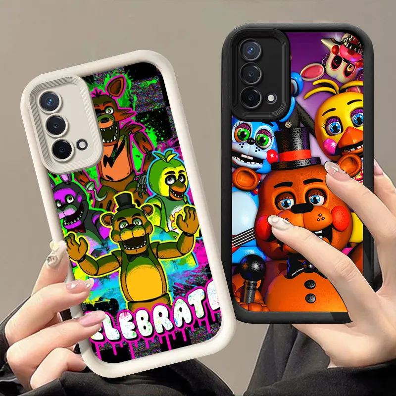 Fnaf Five-nights-At-Freddys Phone Case For OPPO A3 Reno 10 11 12 Pro 11F 12F A58 A78 4G A98 A3X 5G A15 A16 A17 A38 A53 A57 A92