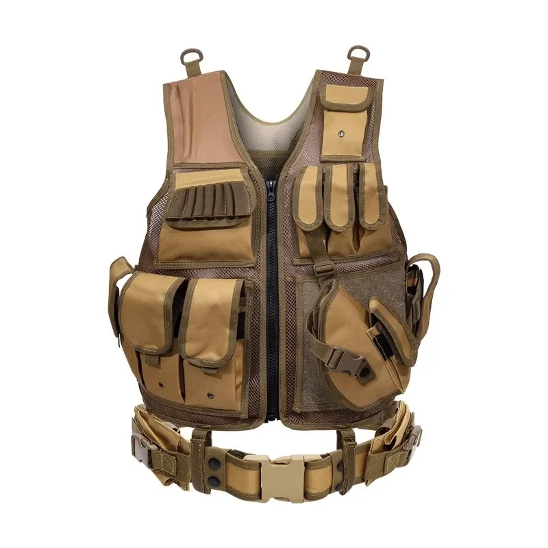 Tactical vest stab-resistant clothing breathable vest military fans CS field outdoor bulletproof vest hunting protection