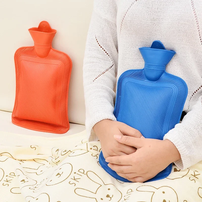 1PC Water Injection Rubber Hot Water BottleReusable Gel Hand Thick Hot Bottle Winter Warm Bag Hand Feet Warmer