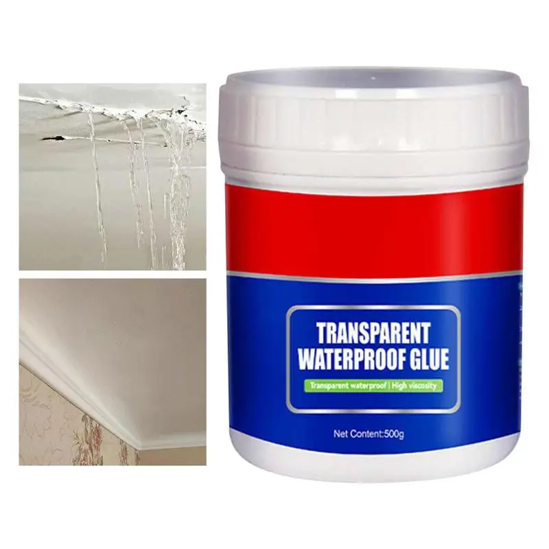 

Invisible Waterproof Agent Anti-Leakage Sealant Agent Glue 500g Strong Bonding Leak Repair Coating Sealant For Exterior Wall