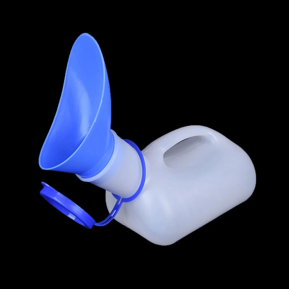 Portable Male Female Urinals Plastic Mobile Urinal with lids Medical urinals 1000ML large-capacity universal Urine Bottle