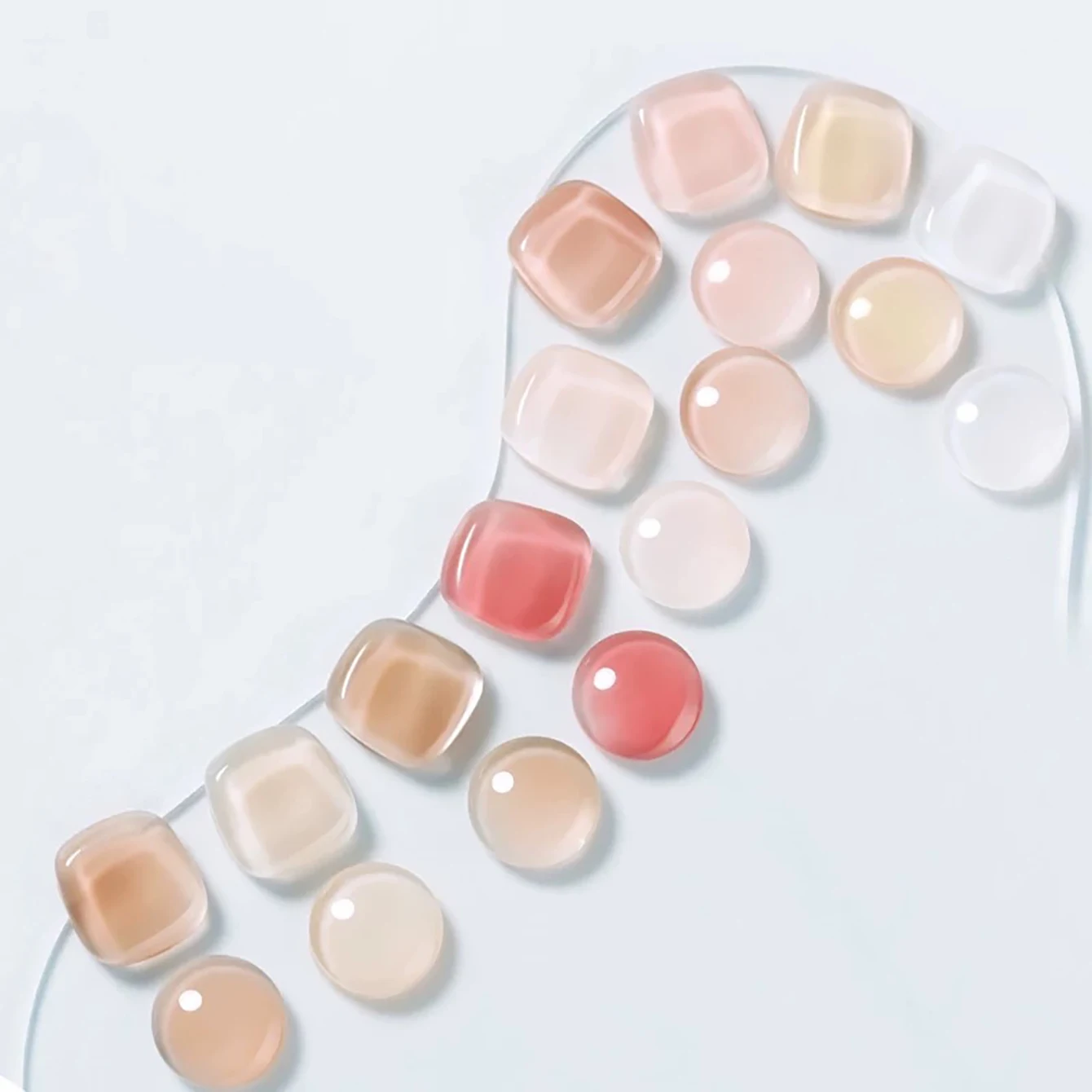 1pcs TC 2025 New Pure Desire Versatile Nail Art Powder Blusher Milk White Jade Cream Iced Tea Transparent Nude Gel Nail Polish