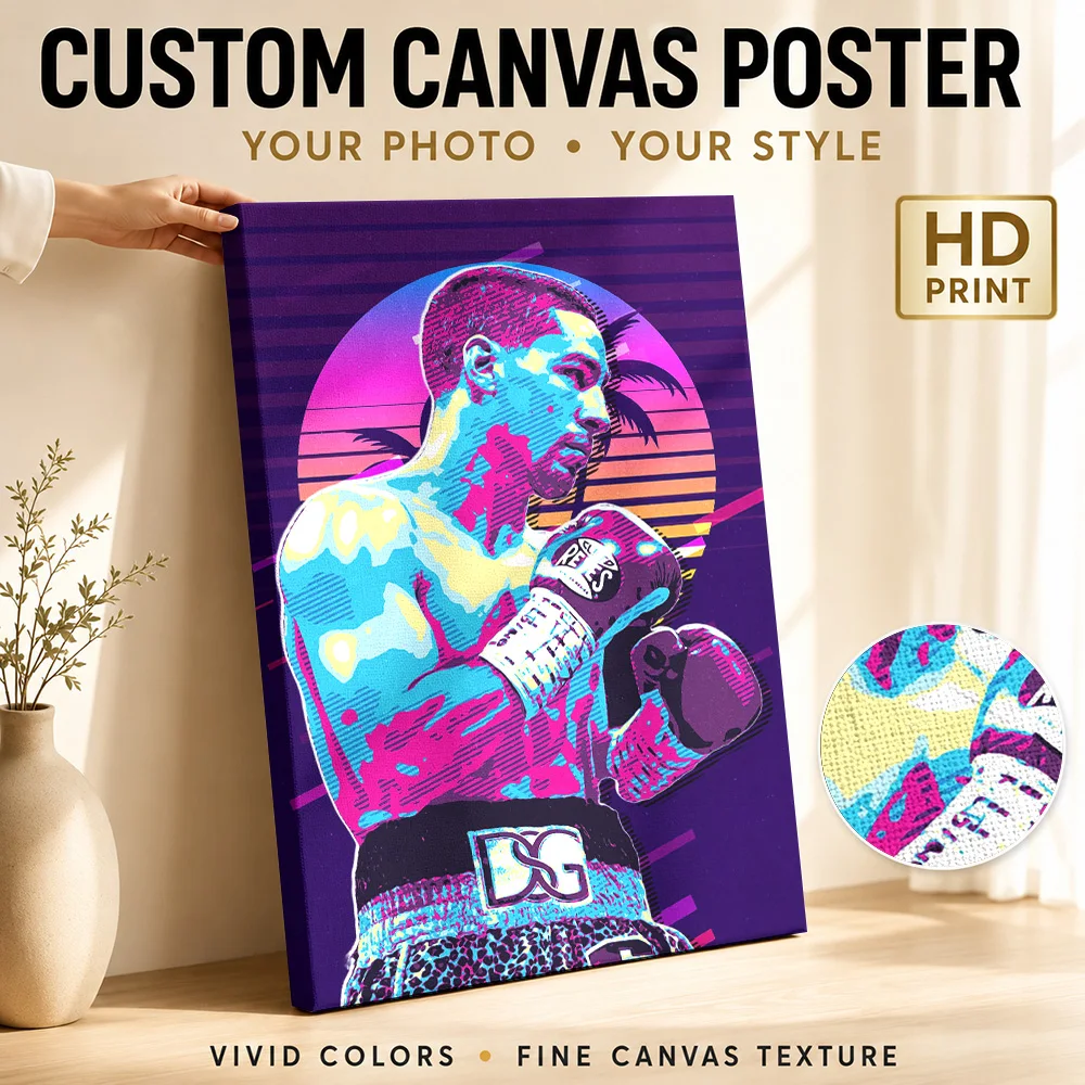 Danny Garcia Canvas Print Poster Personalized Modern Aesthetic Wall Paintings Decoration for Living Room Bedroom Ready to Hang