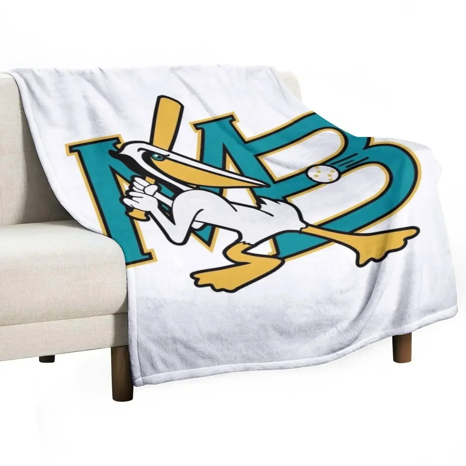 

Myrtle Beach Pelicans team Throw Blanket Bed covers Tourist Blankets