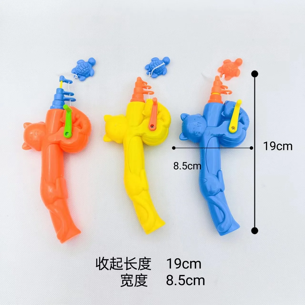 Kinder-Angelspielzeug, magnetisch, groß, gefälschter Fischstand, Puzzle, Wasserspaß, Angelspiel, künstliche Fischrute, Poolnetz, zufällige Farbe