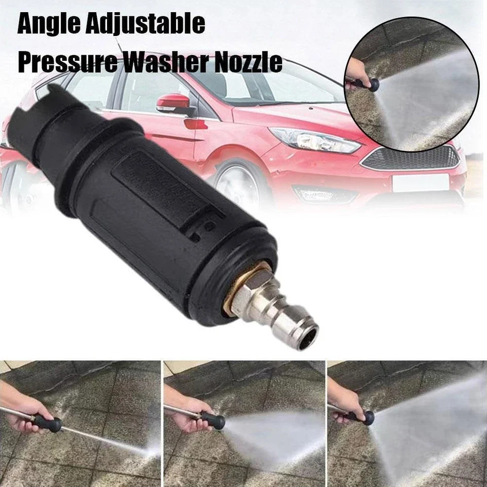 Winkelverstellbare Hochdruckreiniger-Düse 3000 PSI - 1/4" Schnellkupplungs-Sprühkopf für Auto- und Gartenreinigung – Detail 5