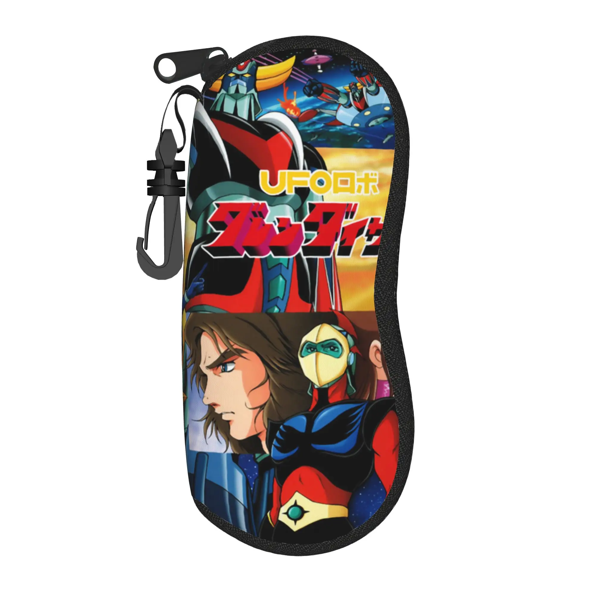 UFO Robot Grendizer Glasses Case Men Women Travel Box Actarus Mazinger Z Sunglasses Protector Print Eyewear Container