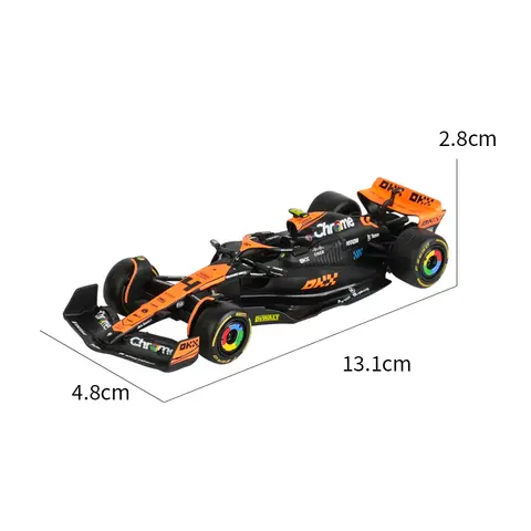 Bburago 1:43 2024 F1 McLaren Mcl38 Monaco Grand Prix F1 Legering Miniatyr Diecast Modell #4 #81 Lando Norris F1 Bil Leksaker Present 10 best sales F1 McLaren - №1