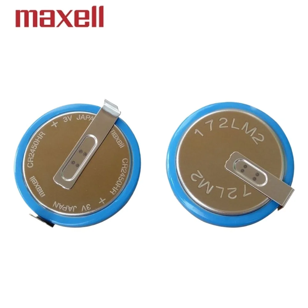 2PCS Original-Maxell CR2450HR Lithium Battery CR2450 CR2450N High-Temperature Resistant 3V Tire Pressure Monitoring Button Cell