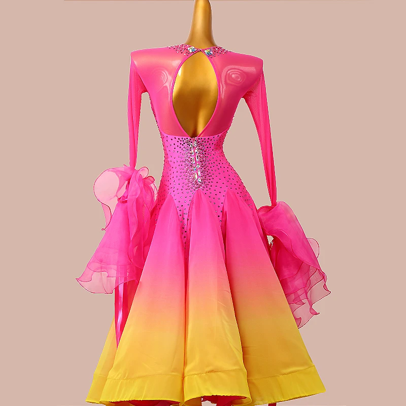 Modern Dance Dress Standard Ballroom Dance Dress Women Tango Dress Waltz Competition Performance Costumes Ballroom Dress
