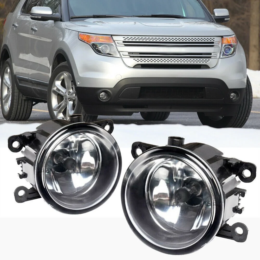 

2pcs For Ford Explorer 2011-2015 Clear Lens Pair Bumper Fog Light Lamp OE Replacement