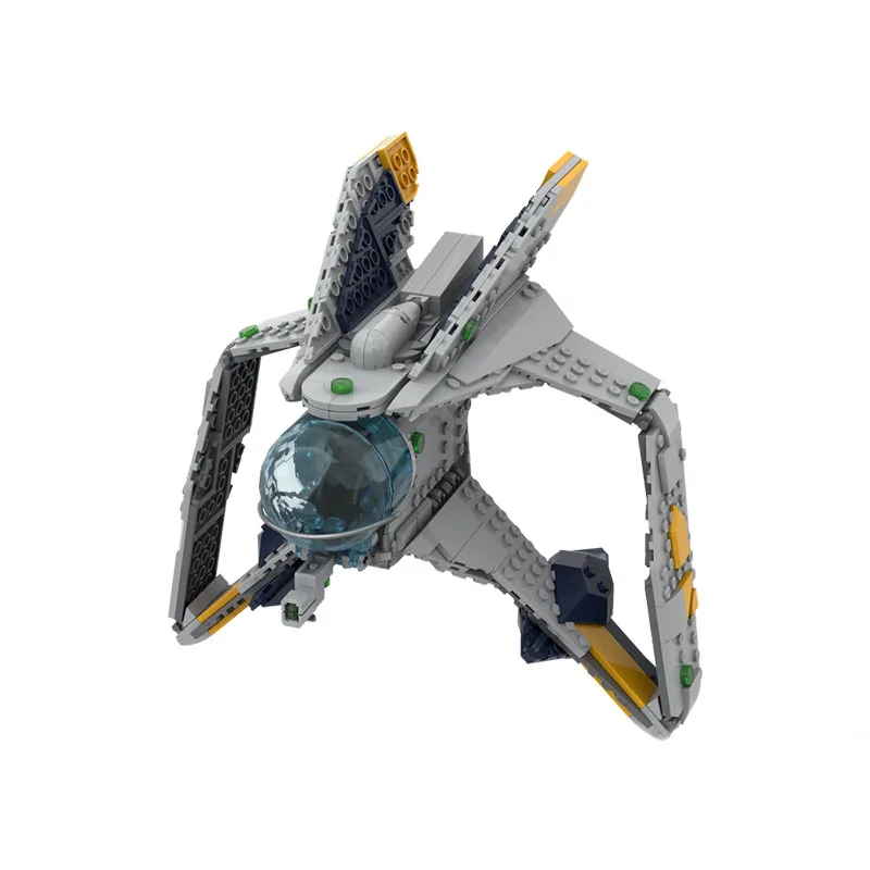 418pcs MOC Star Battle Movie Shadow Starfighter Model Building Blocks Toy DIY Assemble Education Collection Birthday Gift