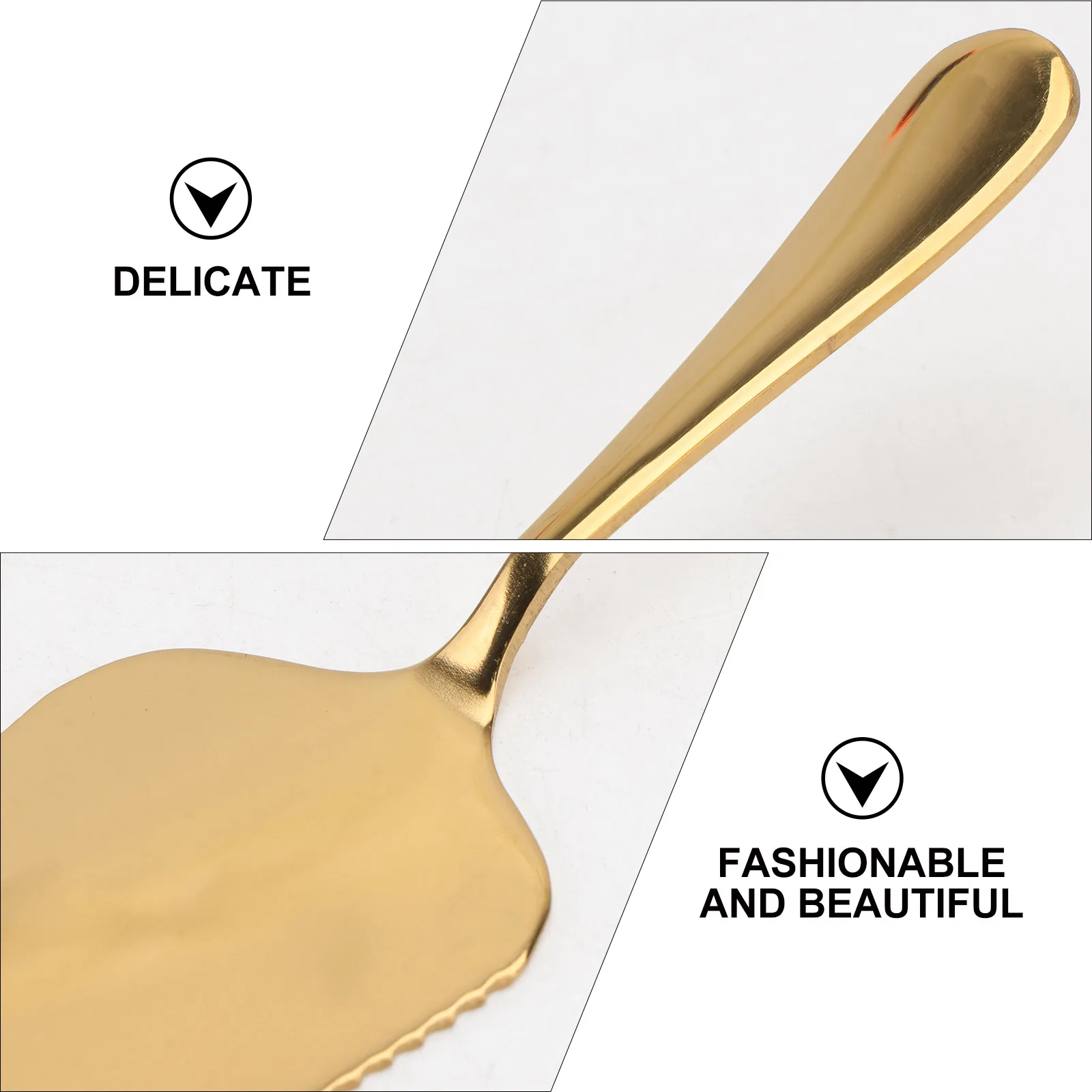 

2pcs Stainless Steel Pizza Spatula Cake Shovel Baking Tool Serrated Edge Easy Clean Ergonomic Kitchen Utensil Serving