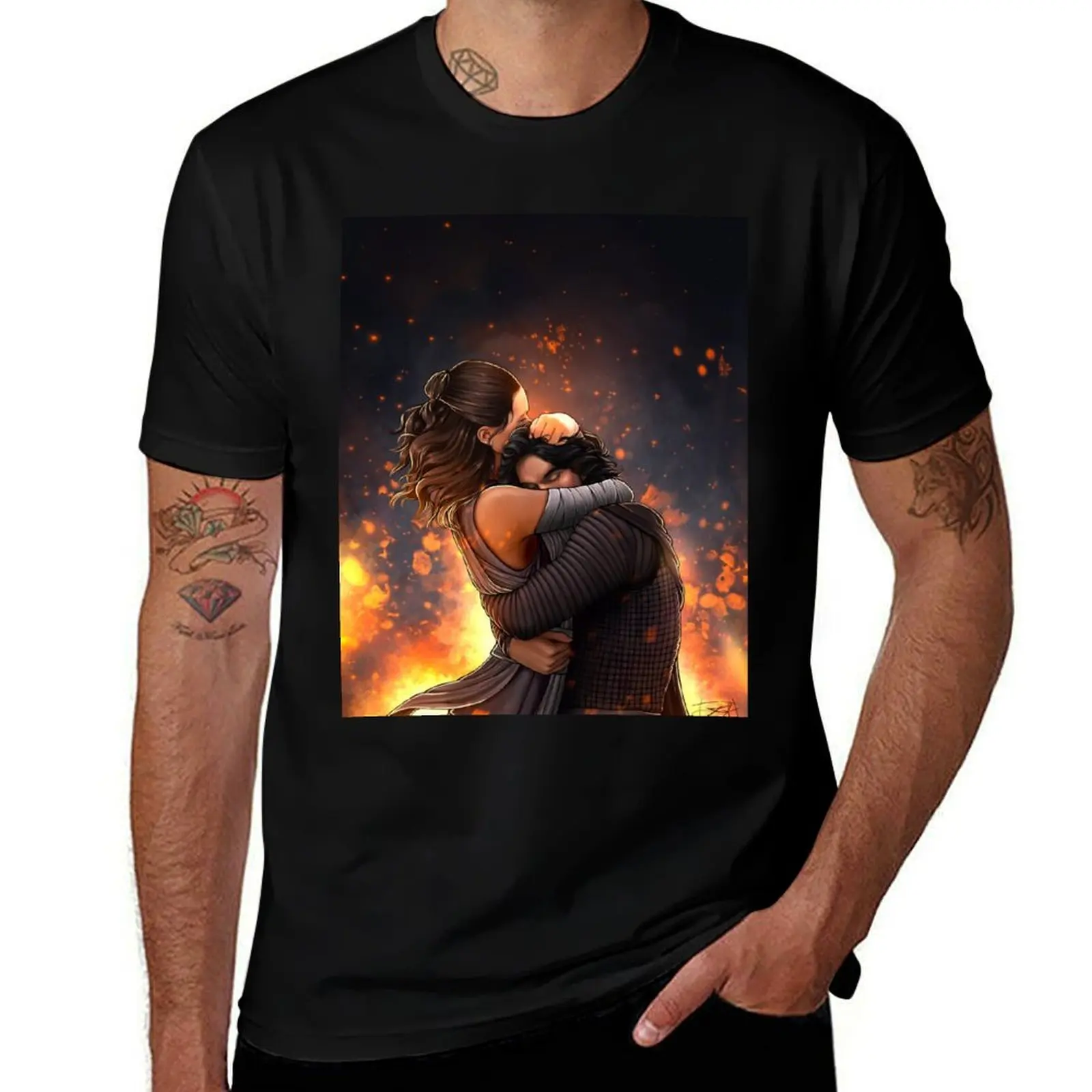 

Reylo - Fire (New Version) T-Shirt man t shirts high quality luxury brand anime t shirts oversize T-Shirt