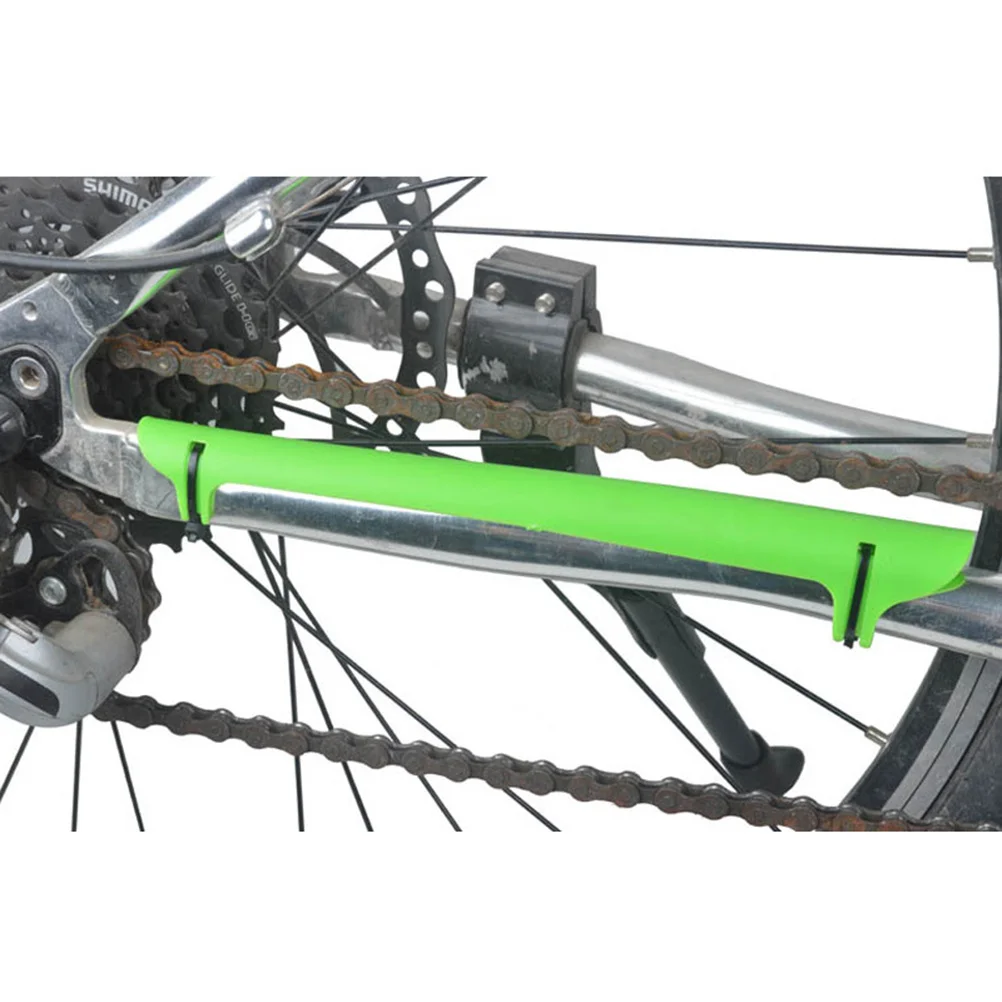 

10Pcs Chain Protector for Bicycle Reusable Plastic Sticker Protects Wear Resistance Maintains Appearance Ideal for Regular