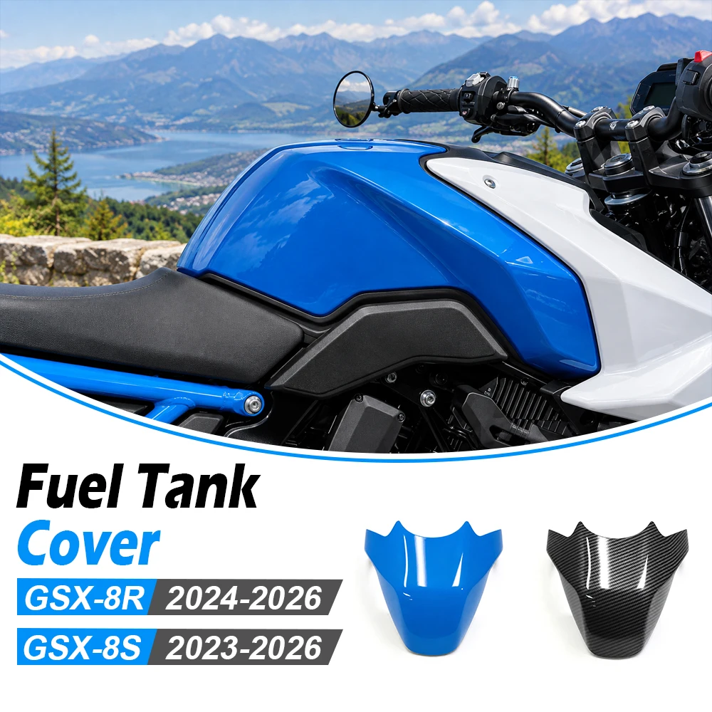 For GSX-8S 2023- GSX-8R 2024- GSX8S GSX8R GSX 8S 8R 2025 2026  Motorcycle Gas Fuel Tank Cover Guard Protector Tank Topper Cowl