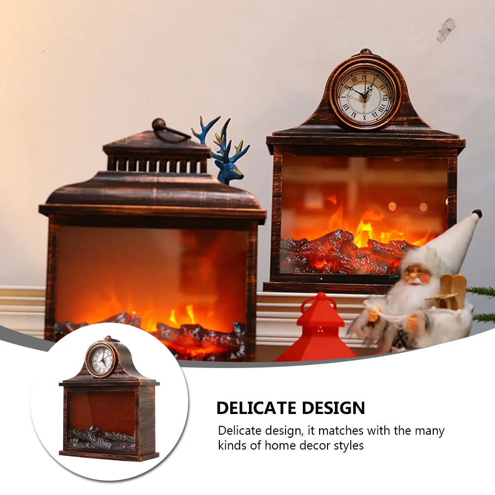 

1Pcs Fireplace Decor Lamp Creative Simulation Fireplace Light for Home Bedroom Living Room Holiday Party Decoration