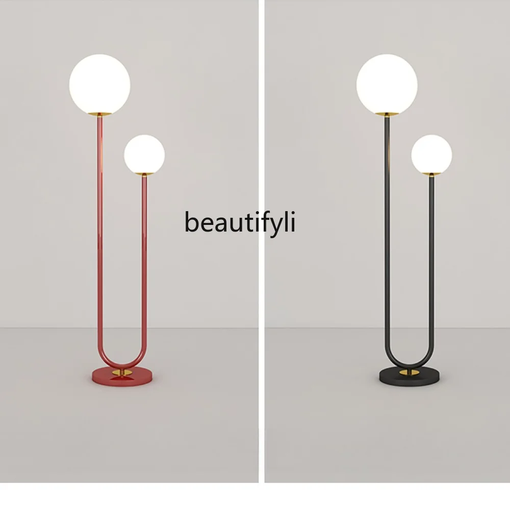 

yj Floor Lamp Modern Minimalist Nordic Led Vertical Bedside Lamp Study Floor Lamp Sofa Ambience Light