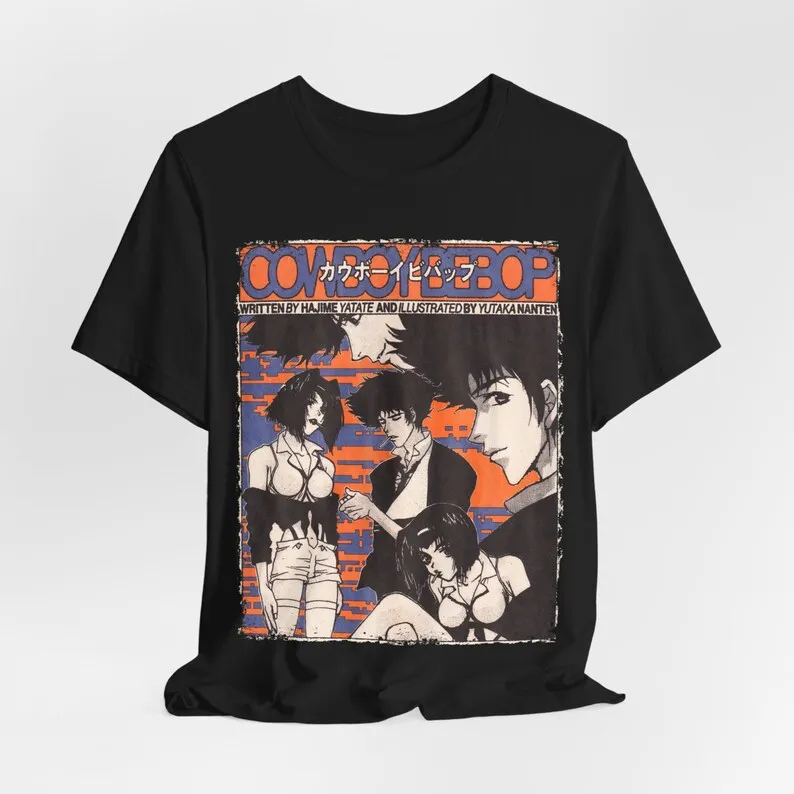 Aesthetic Cowboy Bebop Vintage Anime Movie Streetwear Unisex Classic Graphic Unisex Short Sleeve T-Shirt