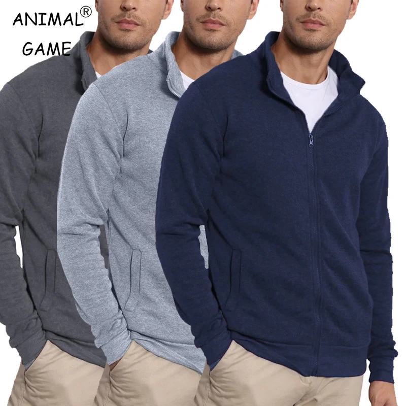 

Мужская куртка с длинными рукавами для игры в животных, мужские пальто без молнии, спортивные легкие толстовки на открытом воздухе, уличная одежда, облегающий кардиган