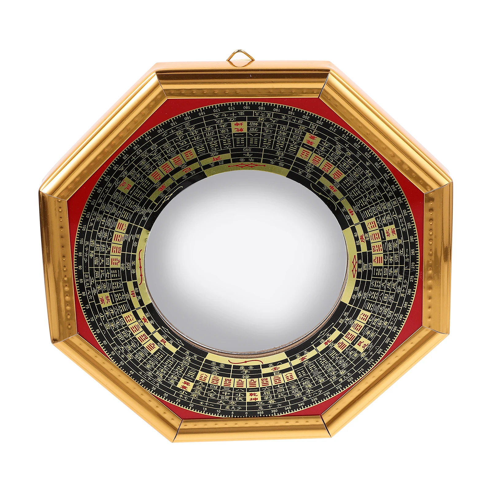 محظوظ الصينية الخشب باغوا مرآة محدبة ثمانية مخططات مرآة ديكور المنزل معبد طرد الأرواح الشريرة نعمة الديكور الجدار الشنق هدية #4