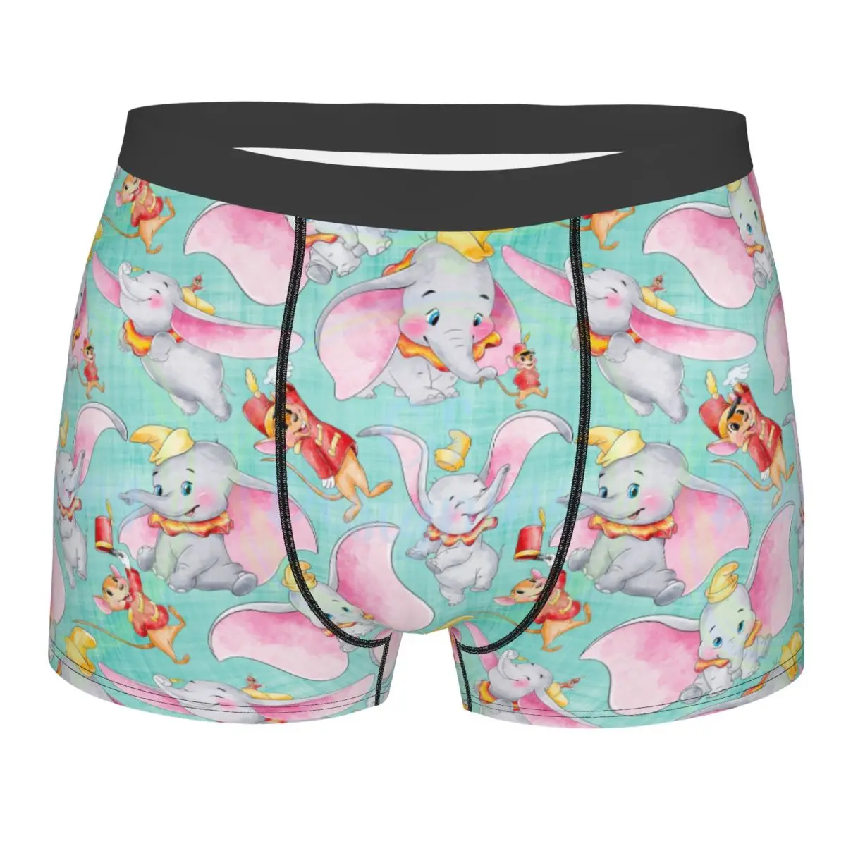 

Custom Dumbo Cartoon Boxers Shorts Men Cute Elephant Briefs Underwear Fashion Underpants