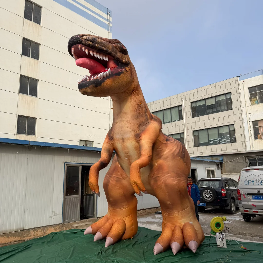 Giant Inflatable Dinosaur Air Blow Lifelike Dino Jungle Animal Decoration Props for Outdoor Park Event Advertise
