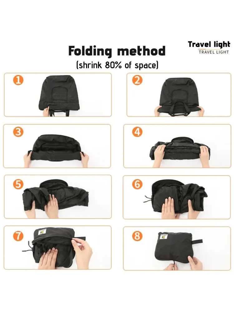 حقيبة سفر ذات سعة كبيرة مقاومة للماء من النايلون قابلة للطي حقيبة من القماش الخشن خفيفة الوزن لعطلة نهاية الأسبوع حقيبة حمل الأمتعة للسفر في الهواء الطلق