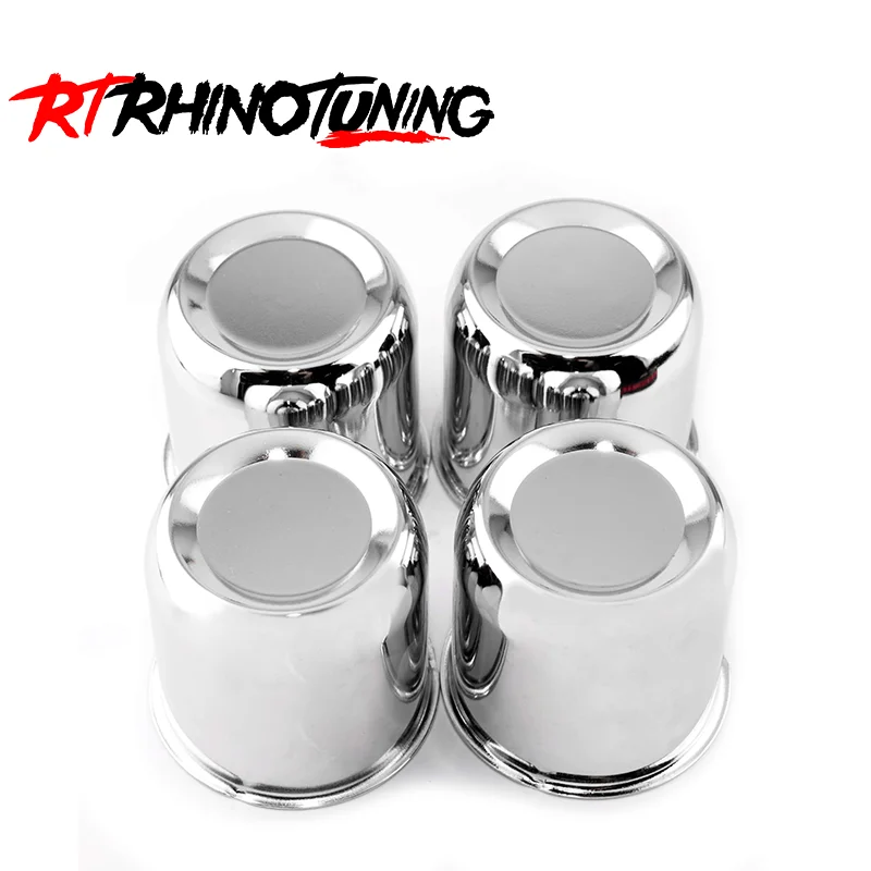 

RhinoTuning 2/4Pcs 74mm(2.91") Hub 73mm(2.87") H Carbon Steel Push Through Center Caps Trailer Center Caps For Rims Truck Auto