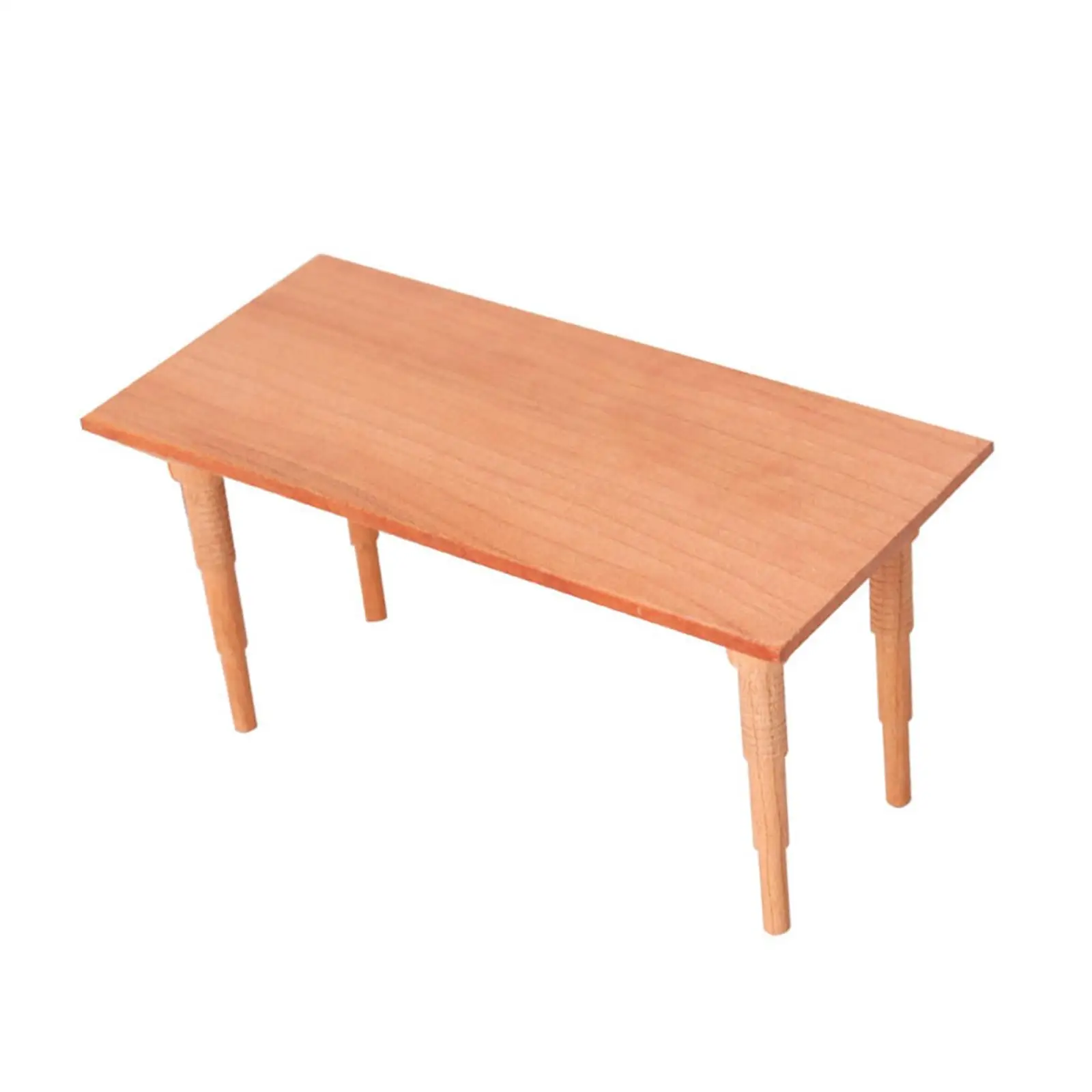 Puppenhaus Holztisch, Mini-Möbel Dioramen 1/12 Puppenhaus Tischmodell für DIY-Projekte