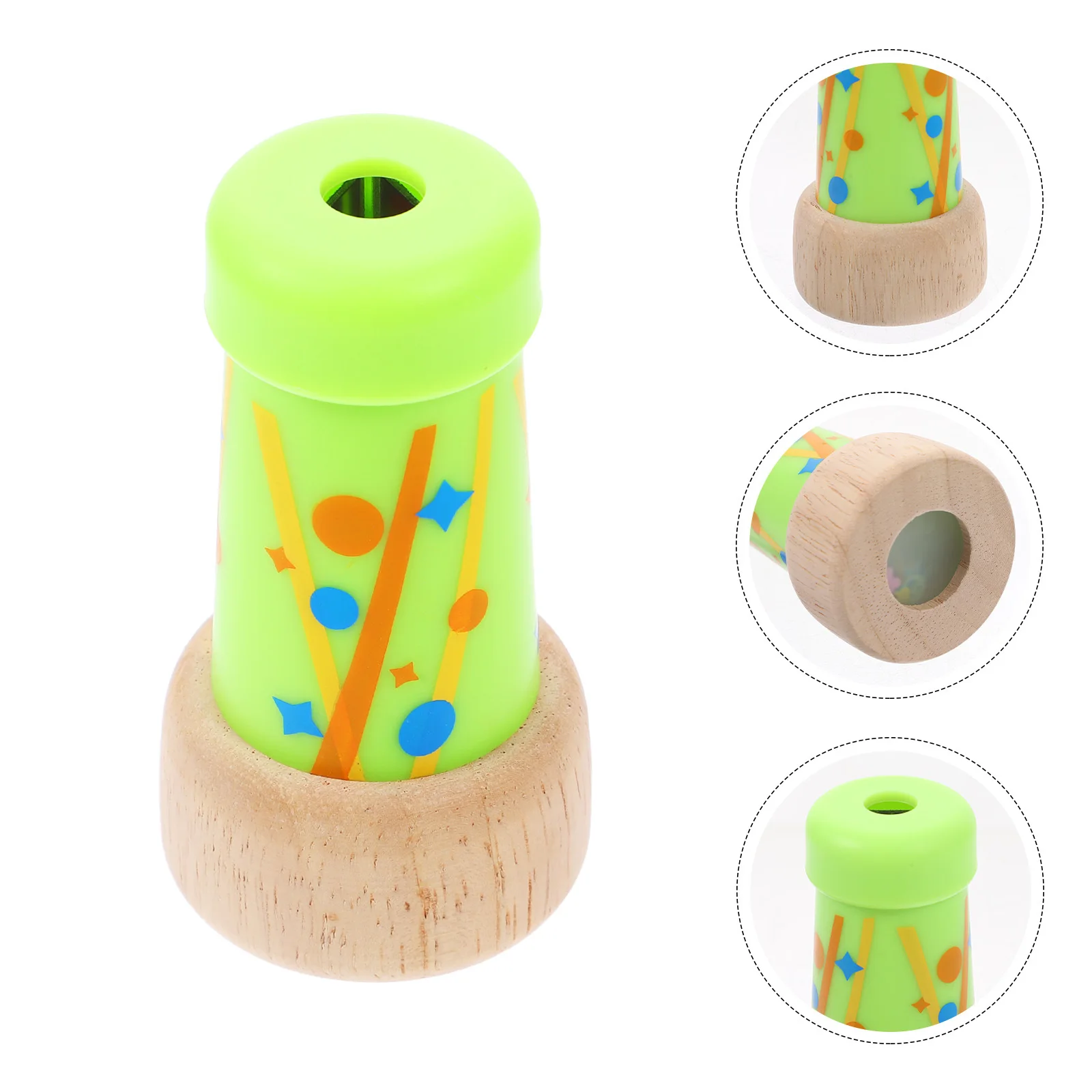 

Wooden Kaleidoscope Cartoon Kids Exploration Educational Party Bag Filler Creative Imagination Plaything